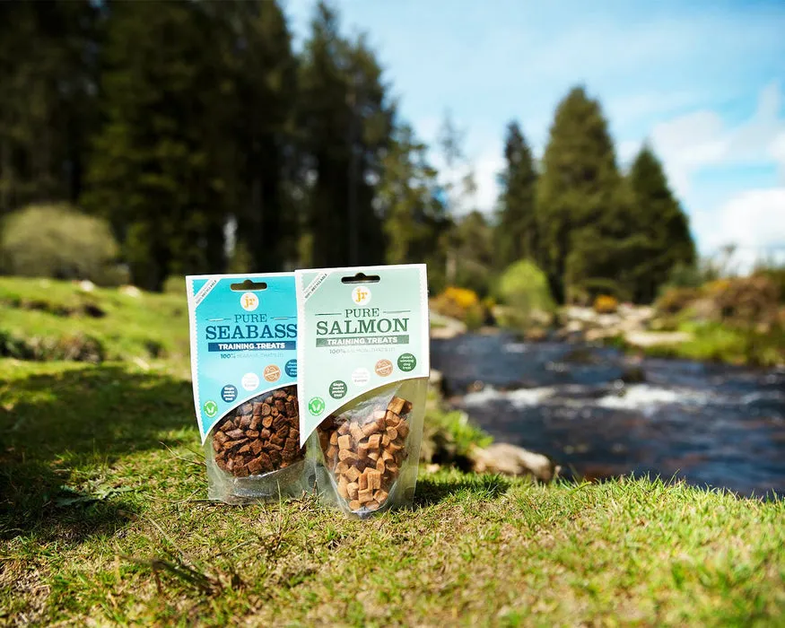 JR PET PURE SALMON TRAINING TREATS 85G - BEST BEFORE OCT 2024