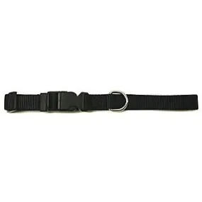 Leather Brothers Kwik Klip Adjustable Dog Collar Small Black