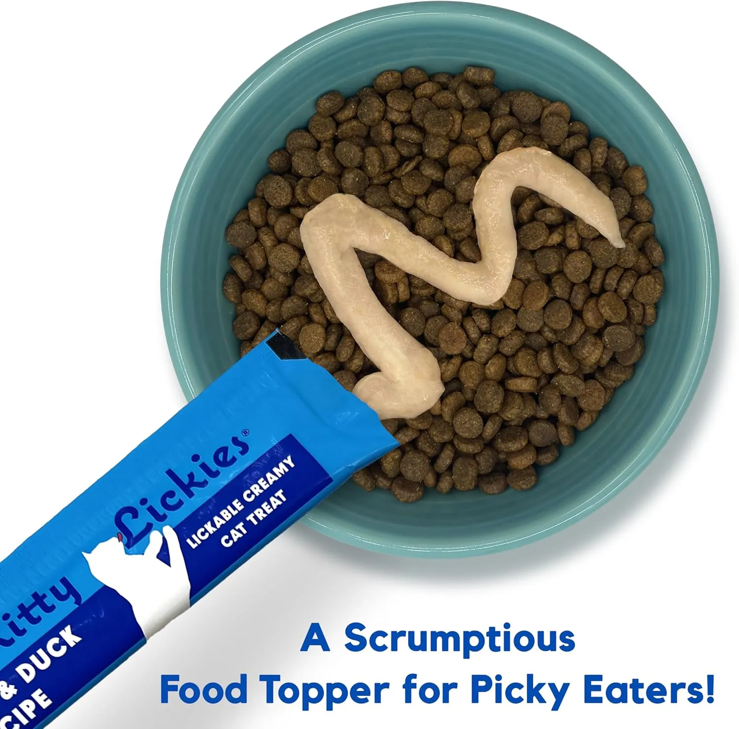 Lucy Pet Products Kitty Lickies Chicken & Duck Recipe Licakble Creamy Cat Treat, 2-oz