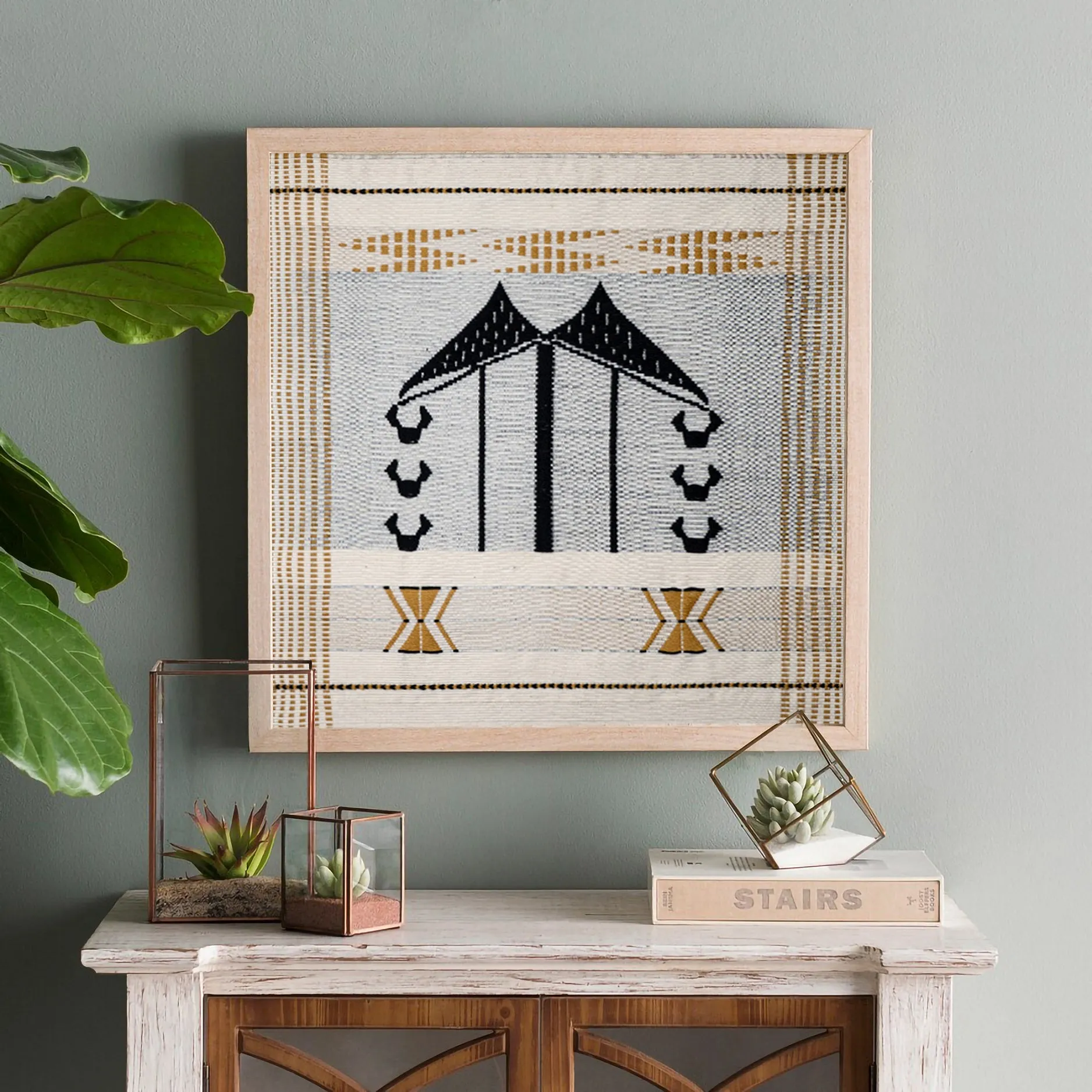 Mithun Wall art 15 x 17 inches-Unframed