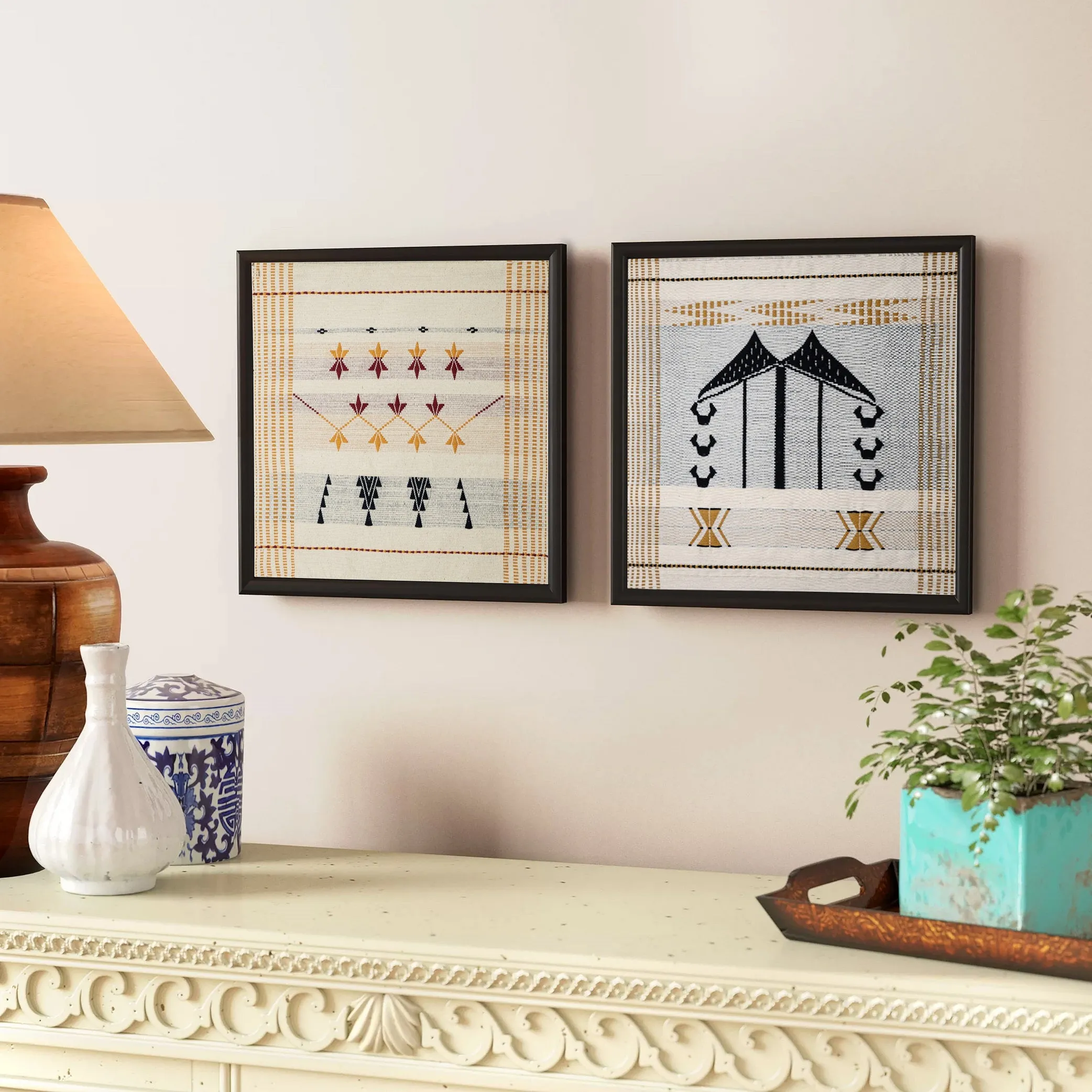 Mithun Wall art 15 x 17 inches-Unframed