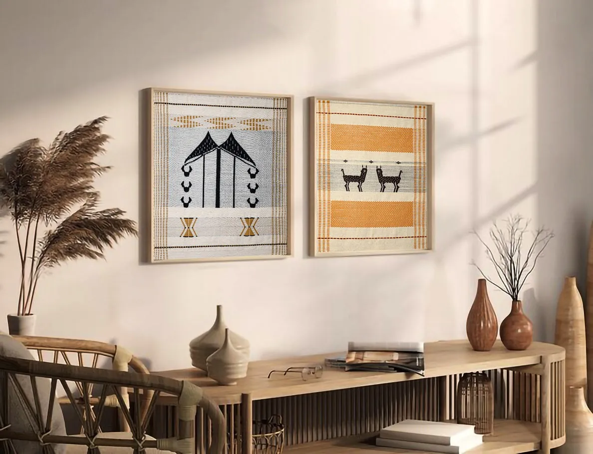 Mithun Wall art 15 x 17 inches-Unframed