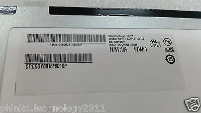 NEW 14.0 " FHD(1920x1080) Slim LED Screen B140HAN01 30 pin