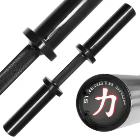 Olympic Dumbbell Handle with Fixed Sleeves