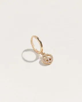 Pavé Peace Huggie