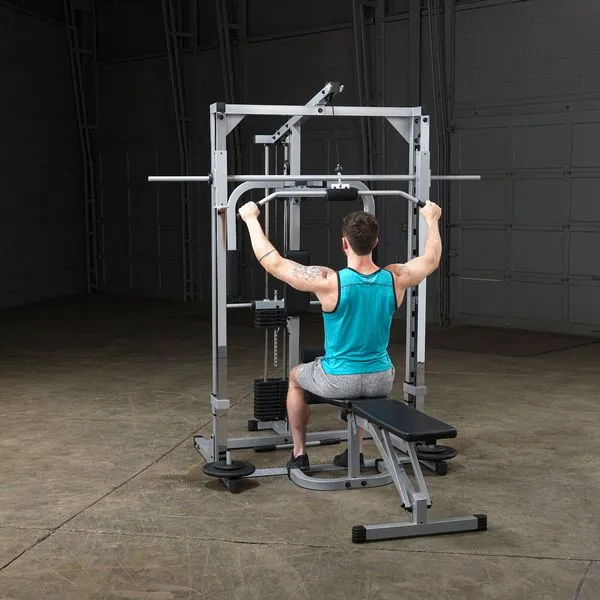 Powerline Smith Machine Package with Bench and Attachments - Full Home Gym PSM1442XS