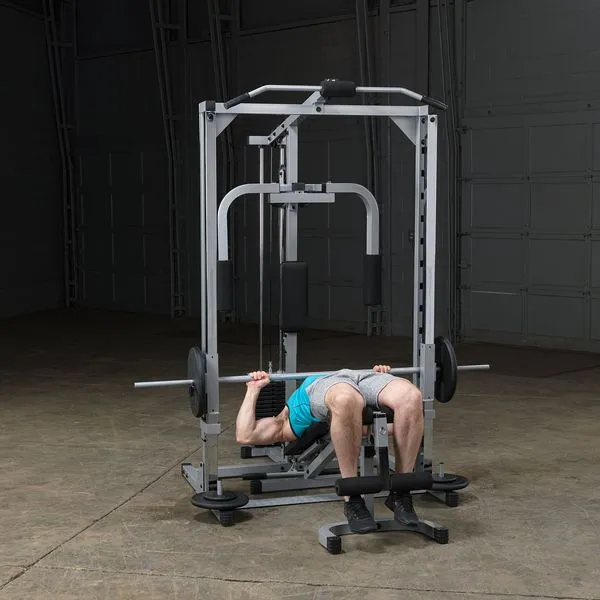Powerline Smith Machine Package with Bench and Attachments - Full Home Gym PSM1442XS
