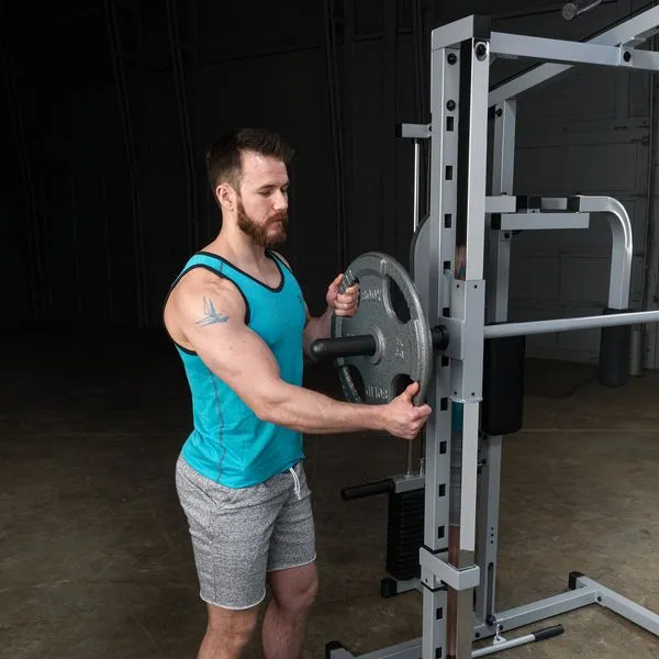 Powerline Smith Machine Package with Bench and Attachments - Full Home Gym PSM1442XS