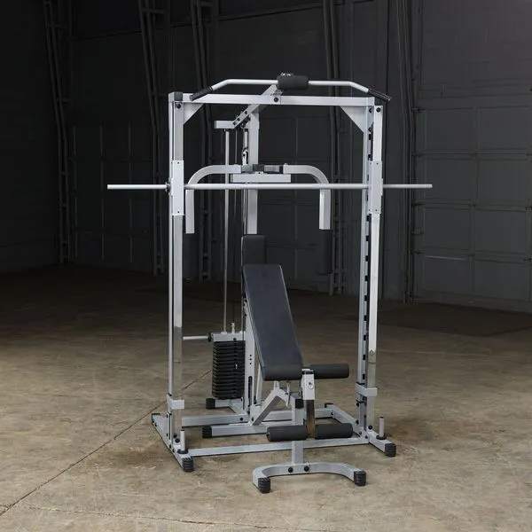 Powerline Smith Machine Package with Bench and Attachments - Full Home Gym PSM1442XS
