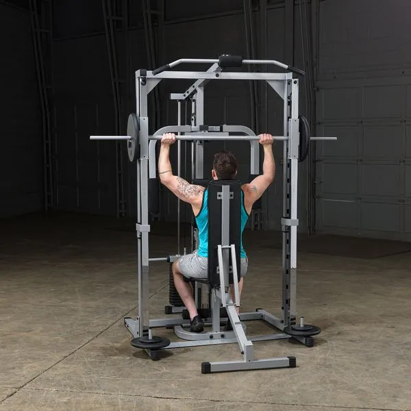 Powerline Smith Machine Package with Bench and Attachments - Full Home Gym PSM1442XS