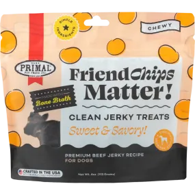 Primal Pet Foods Friend Chips Matter Jerky Treat Beef