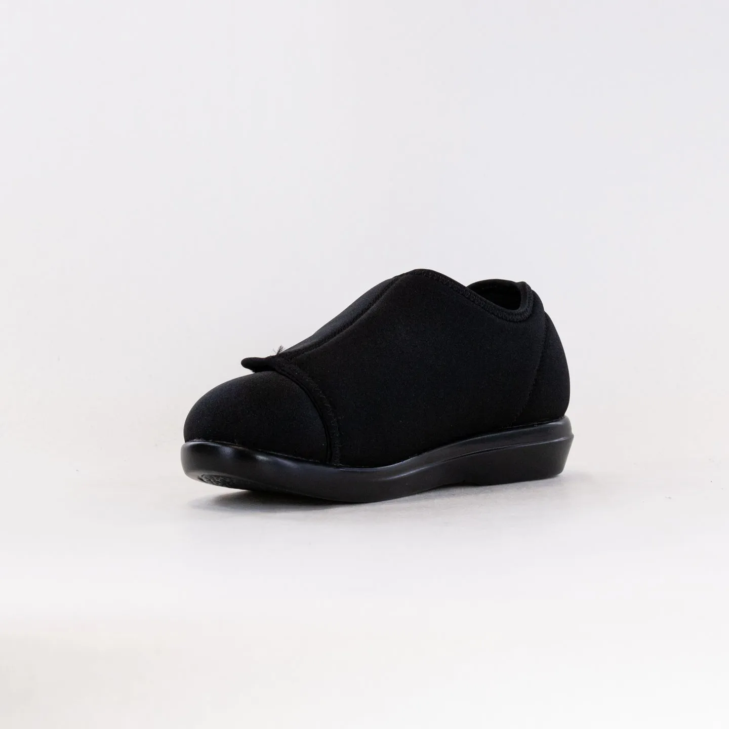 Propet Cush N Foot Recovery Slipper (Women's) - Black Stretch