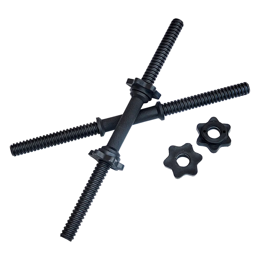 PVC-Coated Steel Dumbbell Bars, Slip-Resistant, Pair