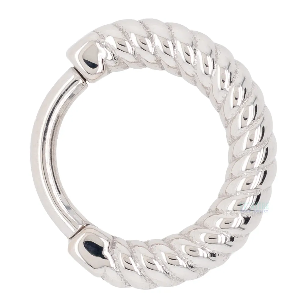 "Desiree" Braided Hinge Ring in Gold