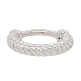 "Desiree" Braided Hinge Ring in Gold