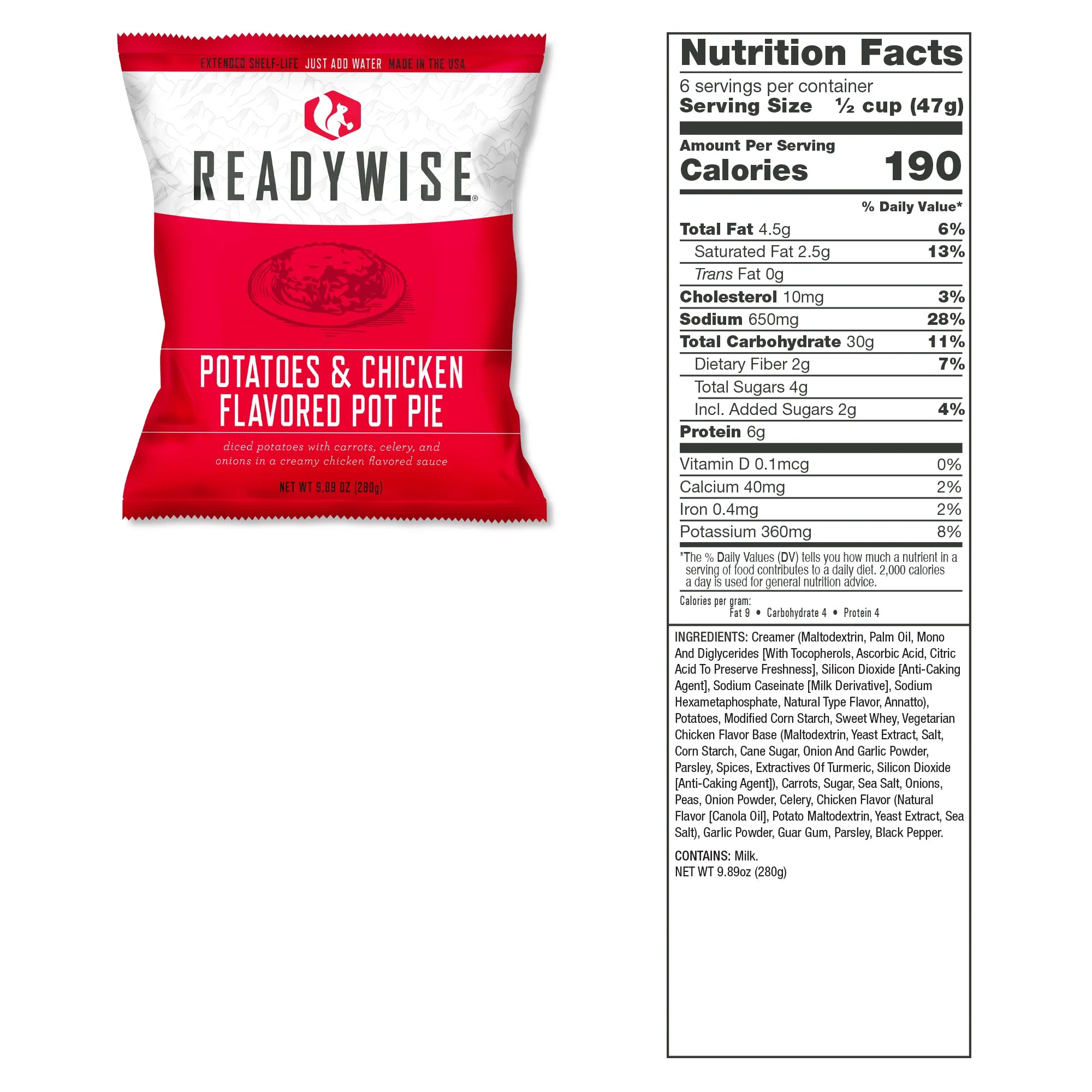ReadyWise - 720 Serving Package (6 buckets) 3 entree and 3 breakfast