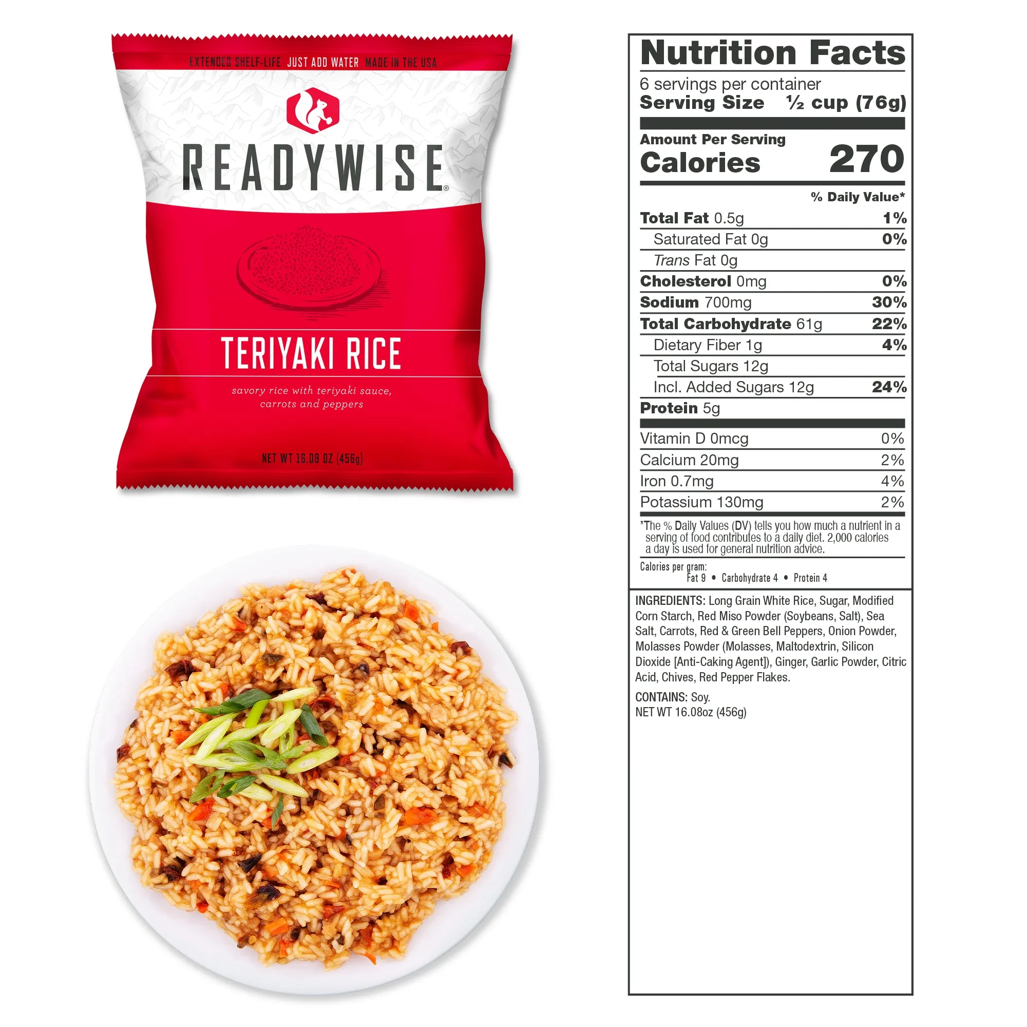 ReadyWise - 720 Serving Package (6 buckets) 3 entree and 3 breakfast