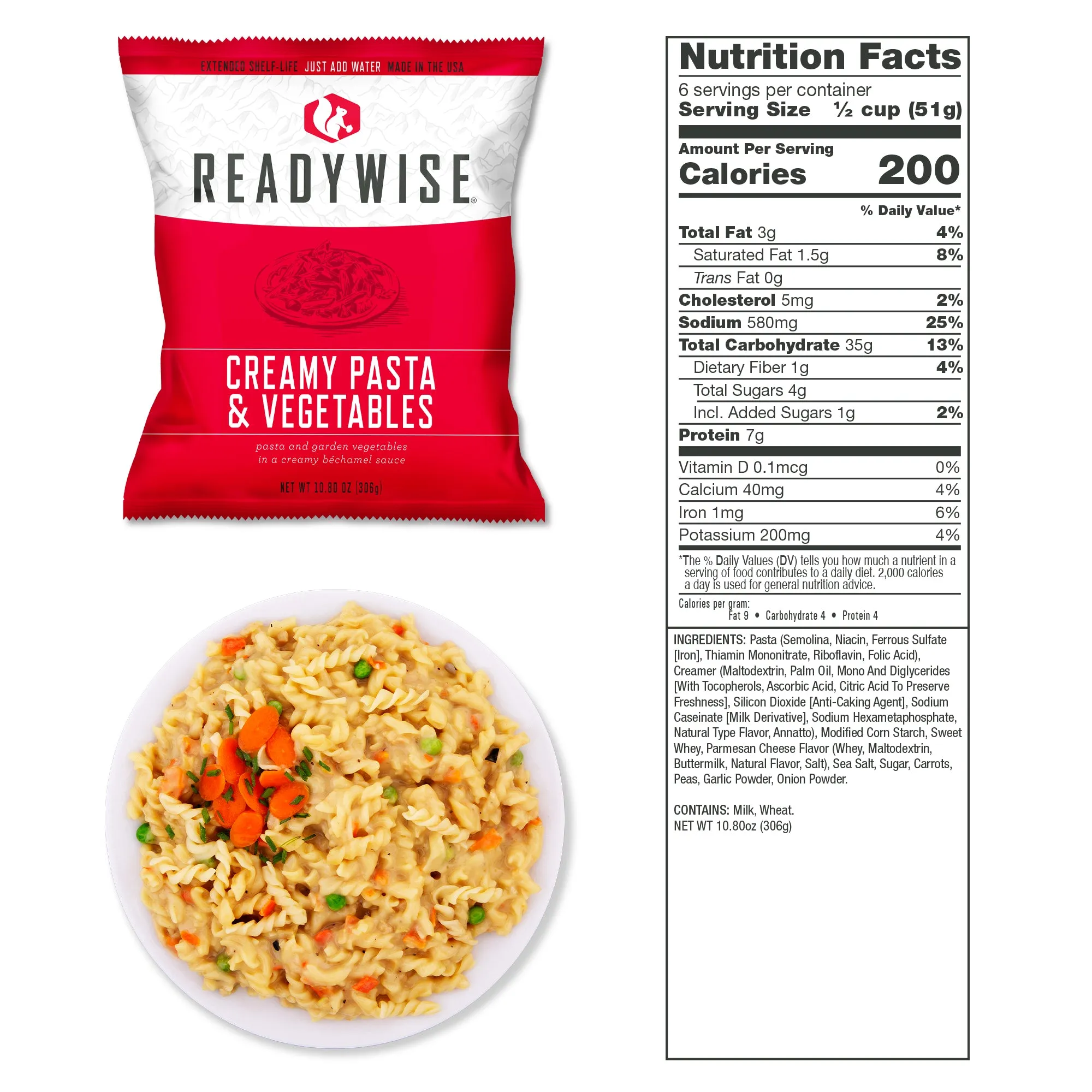 ReadyWise - 720 Serving Package (6 buckets) 3 entree and 3 breakfast