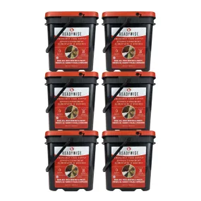ReadyWise Emergency Freeze Dried Meats and Beans   Rice, 6 Buckets Combo