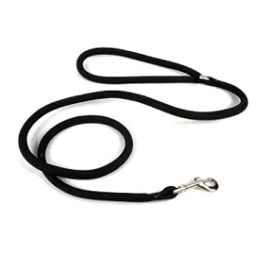 Round Braided Black Rope Nylon Dog Leash