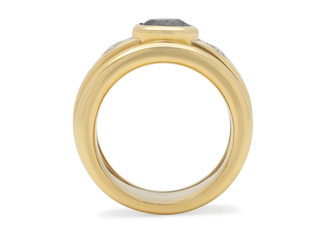 Sapphire and Diamond Ring in 18K Gold
