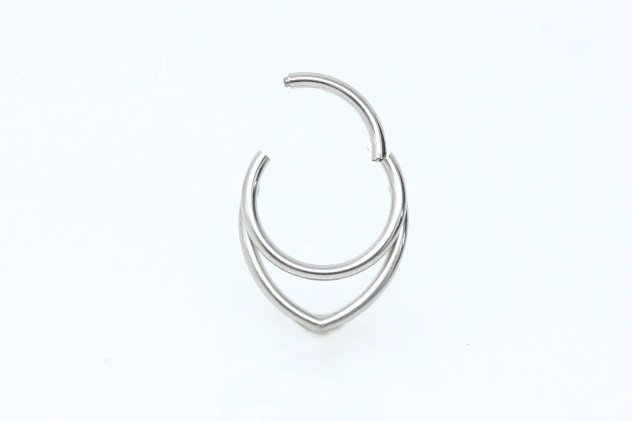 Silver Apex Titanium Septum Clicker  - SPT018