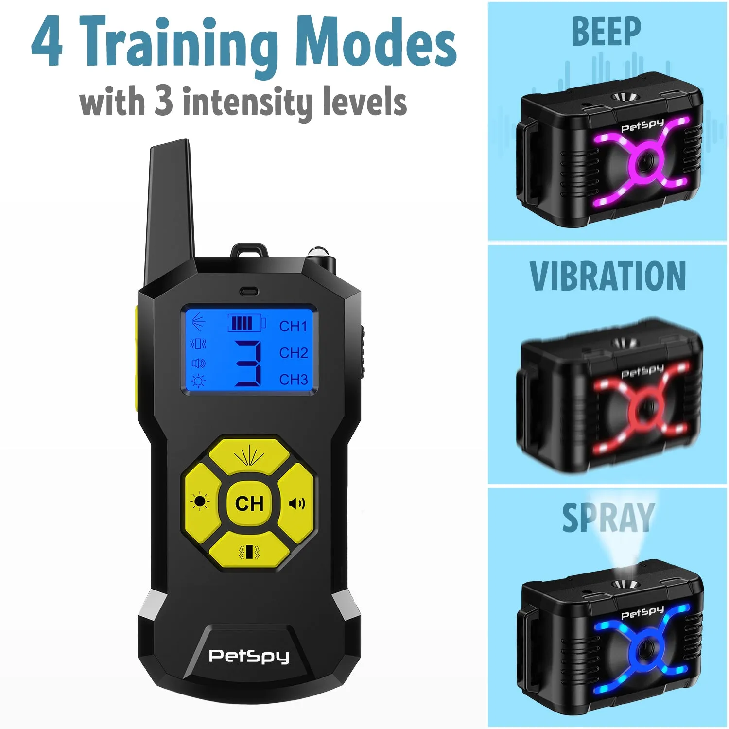 T500 citronella spray for dogs - remote spray dog training collar