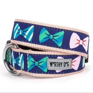The Worthy Dog Bow Ties Dog Collar