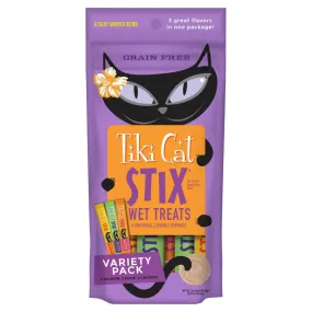Tiki Cat Stix Mousse Lickable Treat for Cats Variety Pack (0.5 oz x 6 tubes)