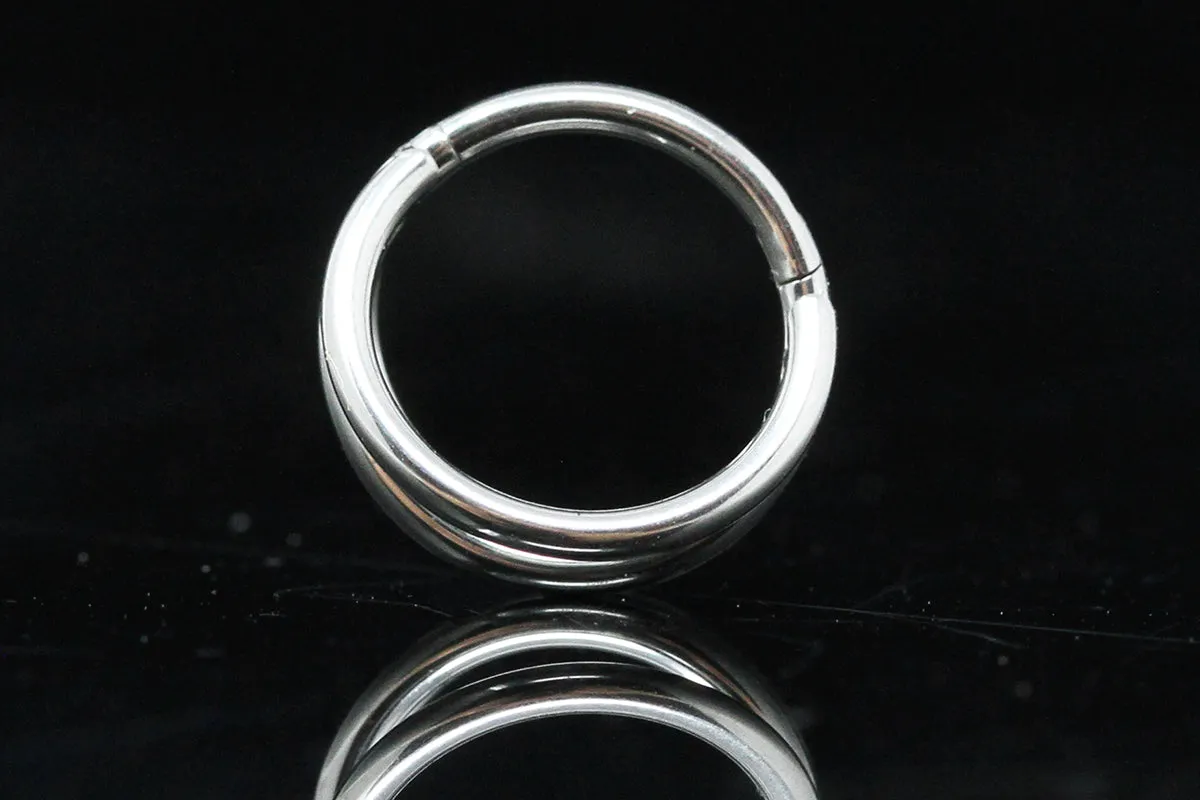 Titanium Triple Septum Clicker - Silver - SPT002