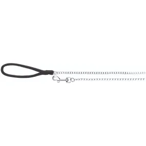 Trixie Chain Leash with Nylon Hand Loop for Dogs (Black)
