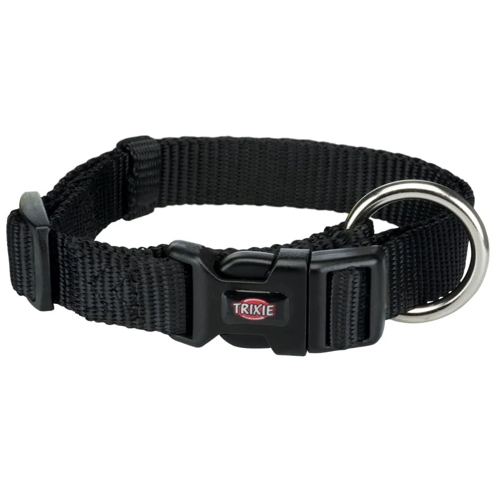 Trixie Premium Collar for Dogs (Jet Black)