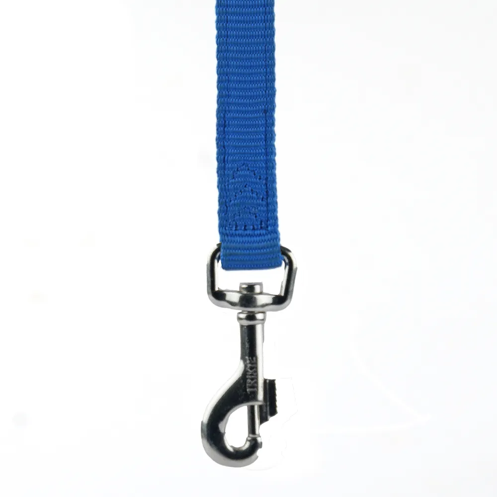 Trixie Premium H Harness, Premium Leash and Collar for Dogs Combo (Royal Blue) - M