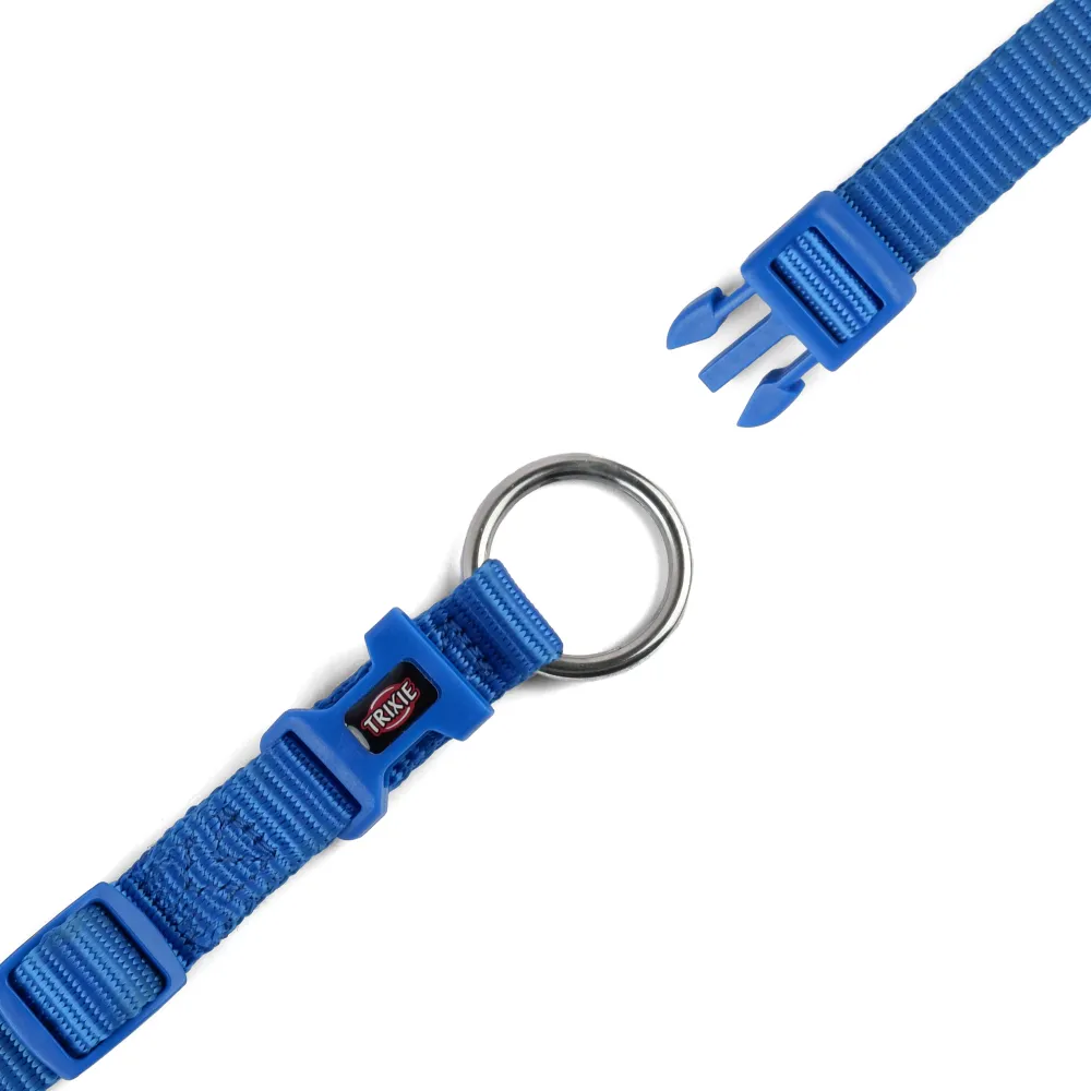 Trixie Premium H Harness, Premium Leash and Collar for Dogs Combo (Royal Blue) - M