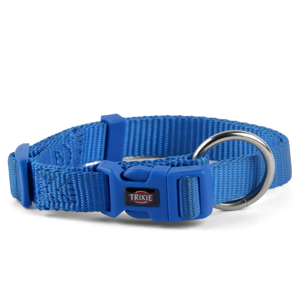 Trixie Premium H Harness, Premium Leash and Collar for Dogs Combo (Royal Blue) - M