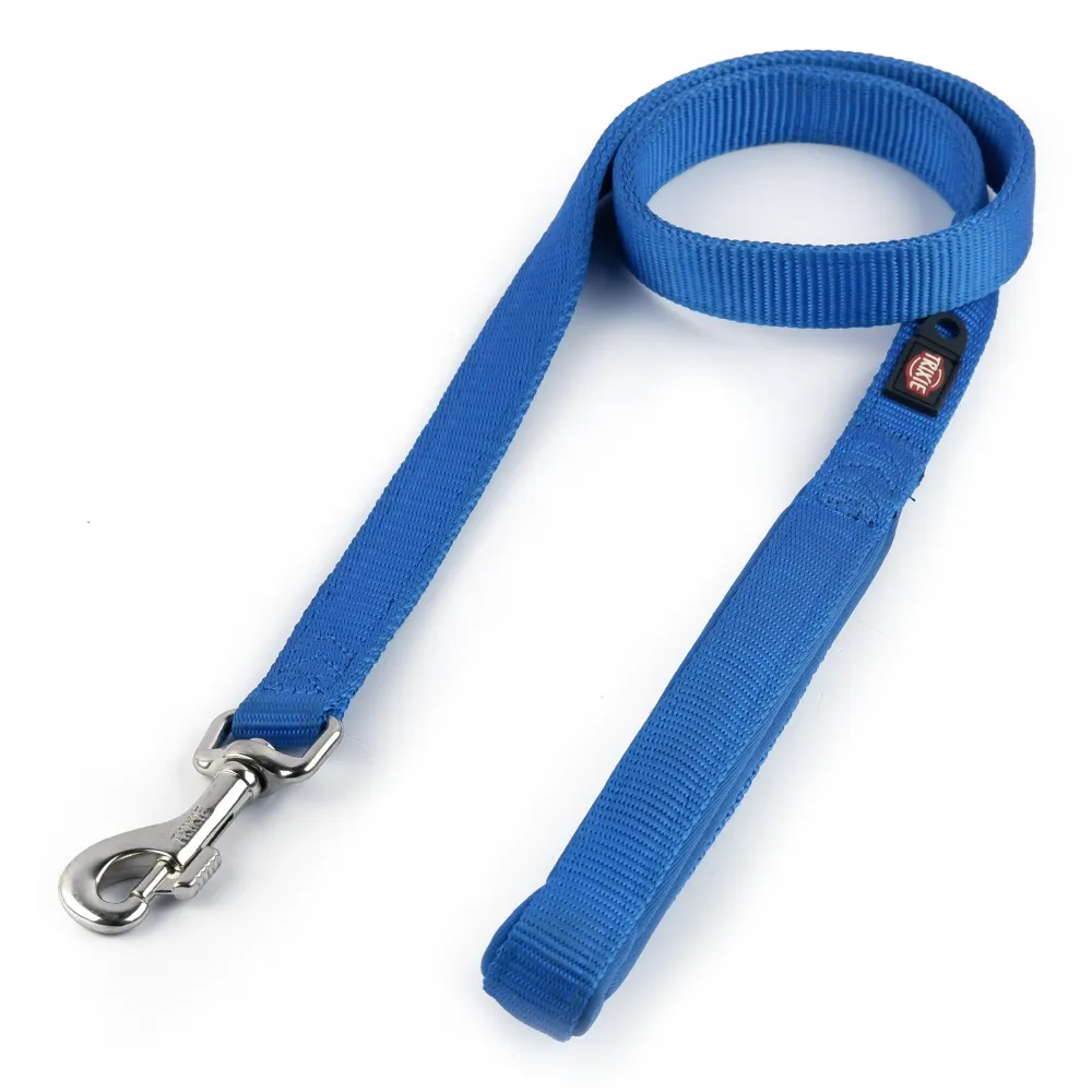 Trixie Premium H Harness, Premium Leash and Collar for Dogs Combo (Royal Blue) - M