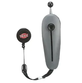 Trixie Target Stick with Clicker Button Retractable Toy for Dogs and Cats (Grey)
