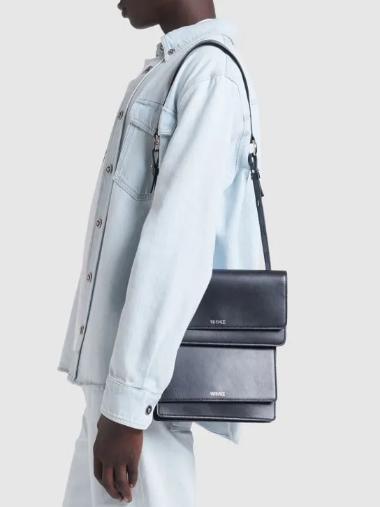 Versace   Leather crossbody bag 
