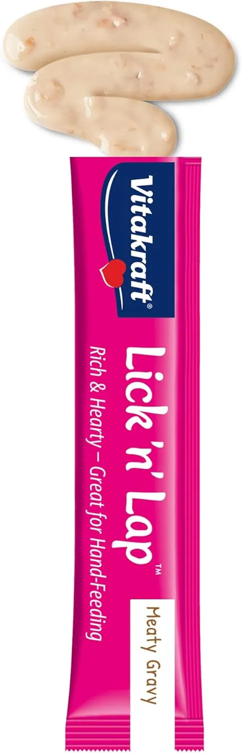 Vitakraft Lick 'n' Lap Snack Salmon Flavor Creamy Treat for Cats, 2.1-oz (5-pack)