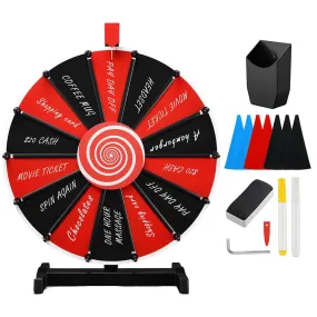 WinSpin 18" Tabletop Dry Erase Prize Wheel Custom Slots