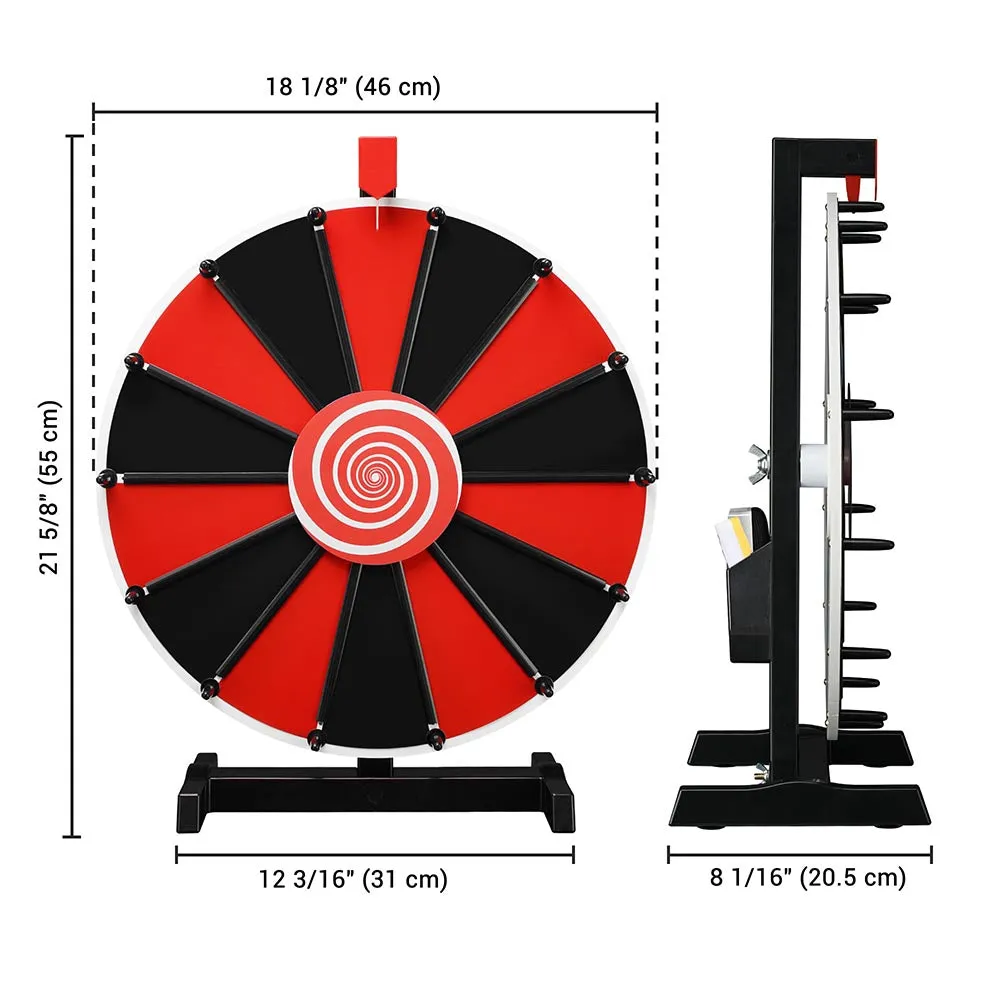 WinSpin 18" Tabletop Dry Erase Prize Wheel Custom Slots